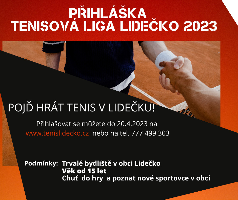 Přihláška tenisová liga 2023